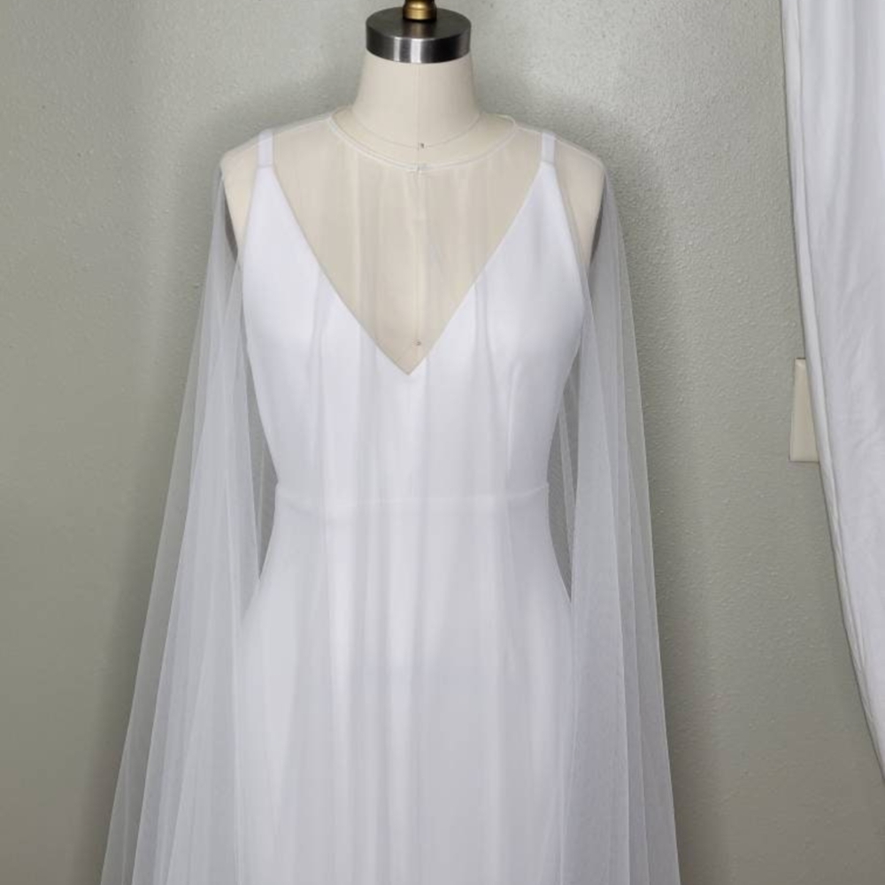 NWT Bridal Cape Veil For Wedding